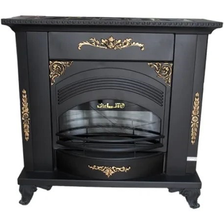 بخاری گازی شومینه دکوراتیو آزمایش مدل ونوس 24000 مشکی